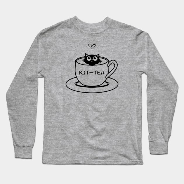 Kit tea Long Sleeve T-Shirt by graphicganga